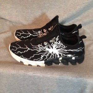 BRONAX Men's Tennis Shoes Graffiti Comfy Fashion Athletics Walking Sneakers